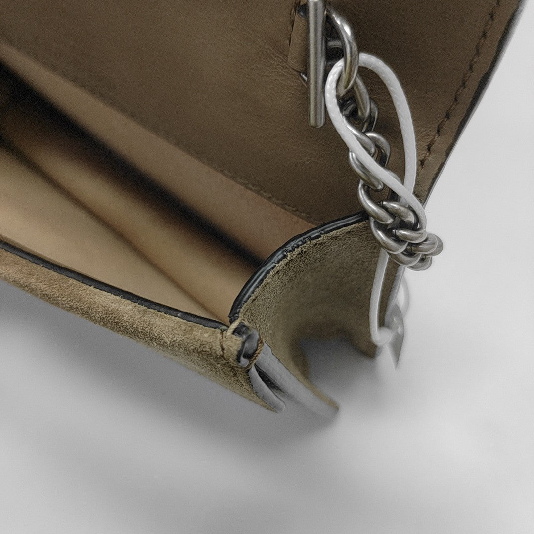 Dionysus Super Mini Monogram Coated Canvas Beige
