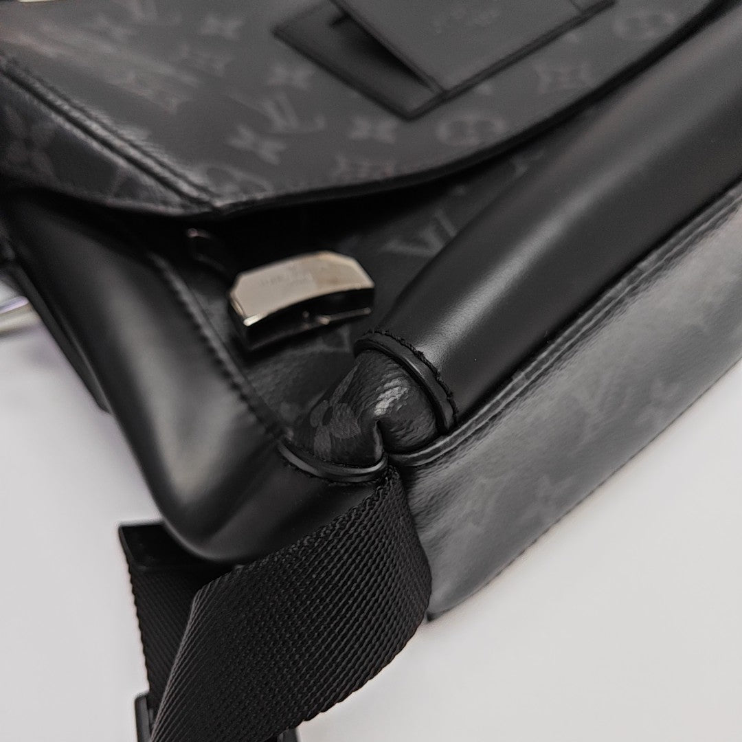 VOYAGER PM Monogram Coated Canvas Black