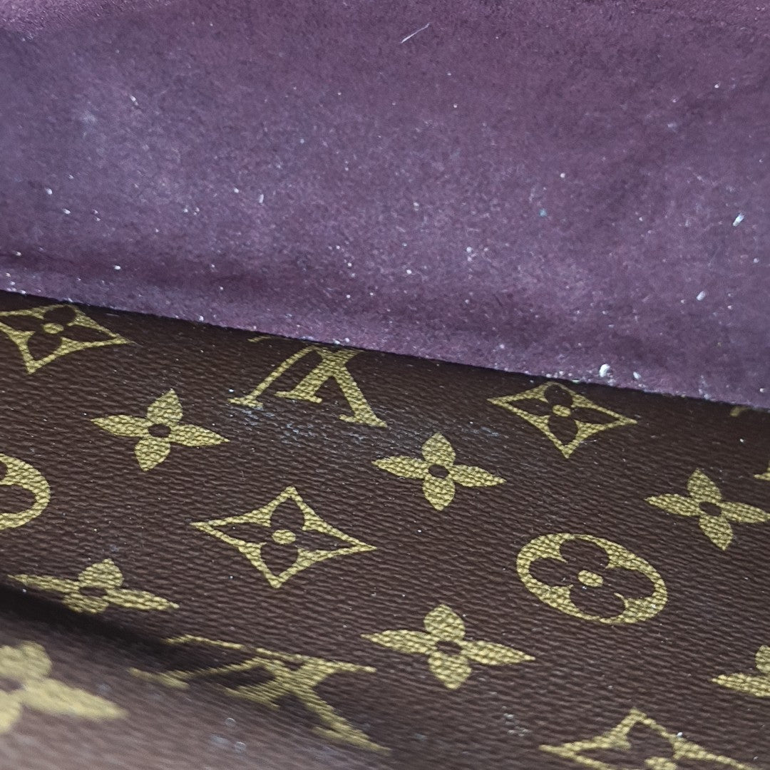 MONTAIGNE Monogram Coated Canvas Brown