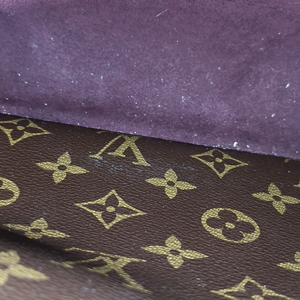 MONTAIGNE Monogram Coated Canvas Brown