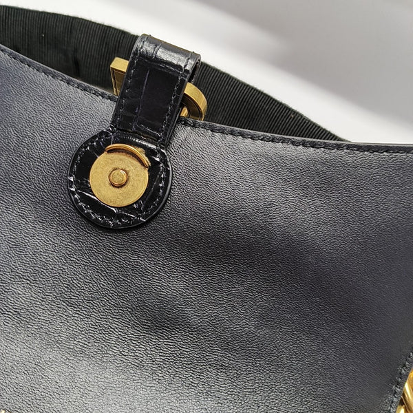 Downtown Super Mini Calfskin Black
