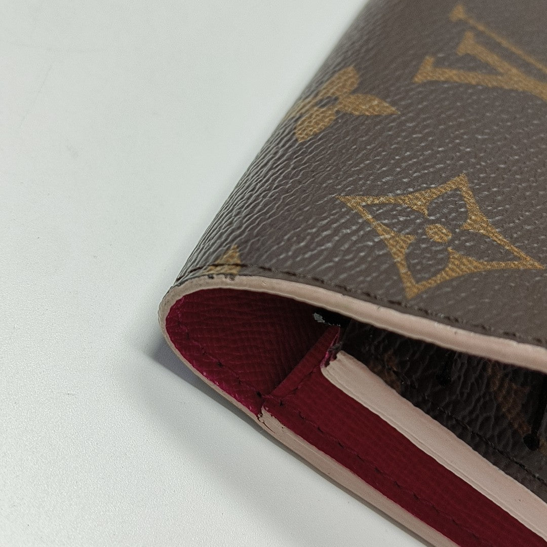 EMILIE Monogram Coated Canvas Brown Wallet