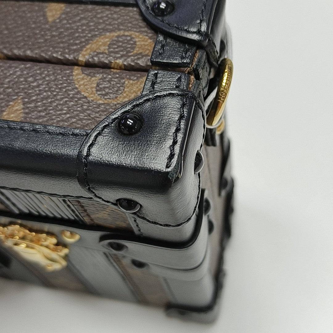 PETITE MALLE Monogram Coated Canvas Brown