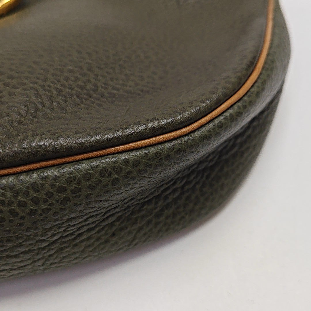 Calfskin Clutch Green
