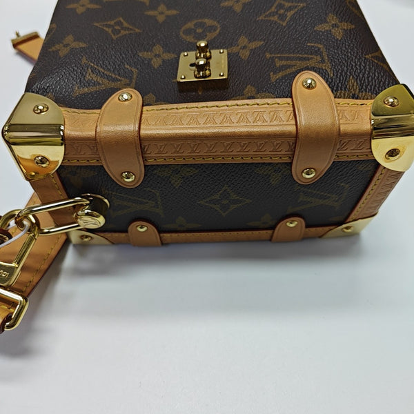 SIDE TRUNK MM Monogram Coated Canvas Brown
