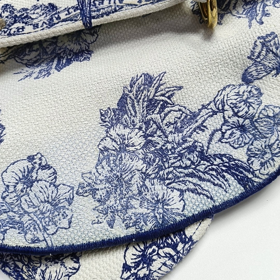 Lady D-Lite Medium Canvas Blue