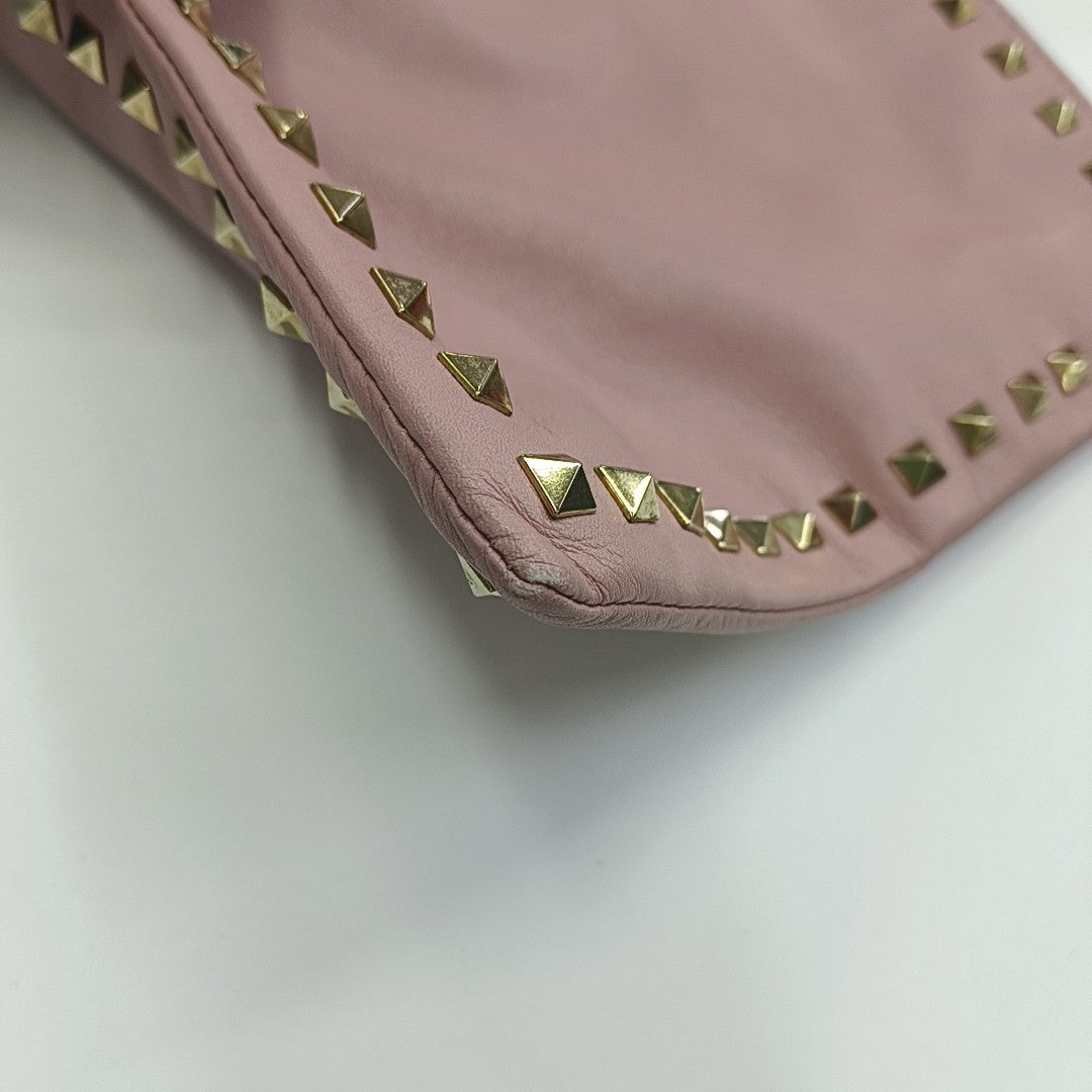 Rockstud Calfskin Pink
