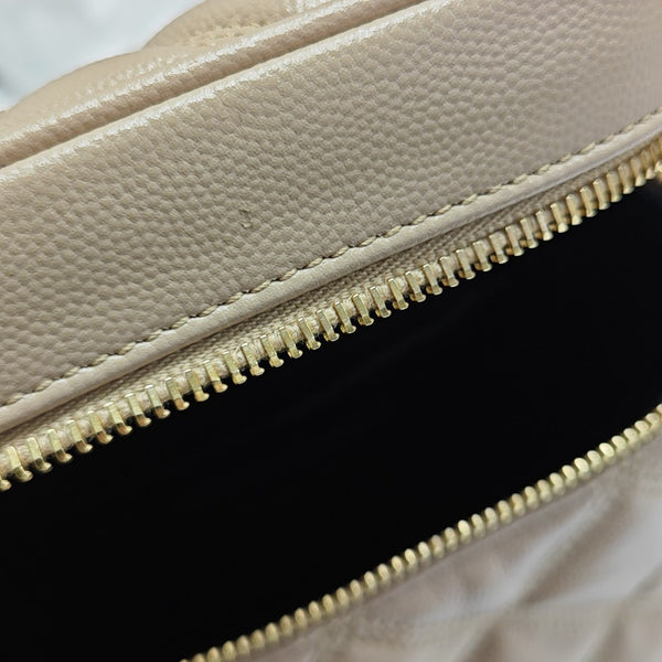 80'S VANITY Quilted Calfskin Beige