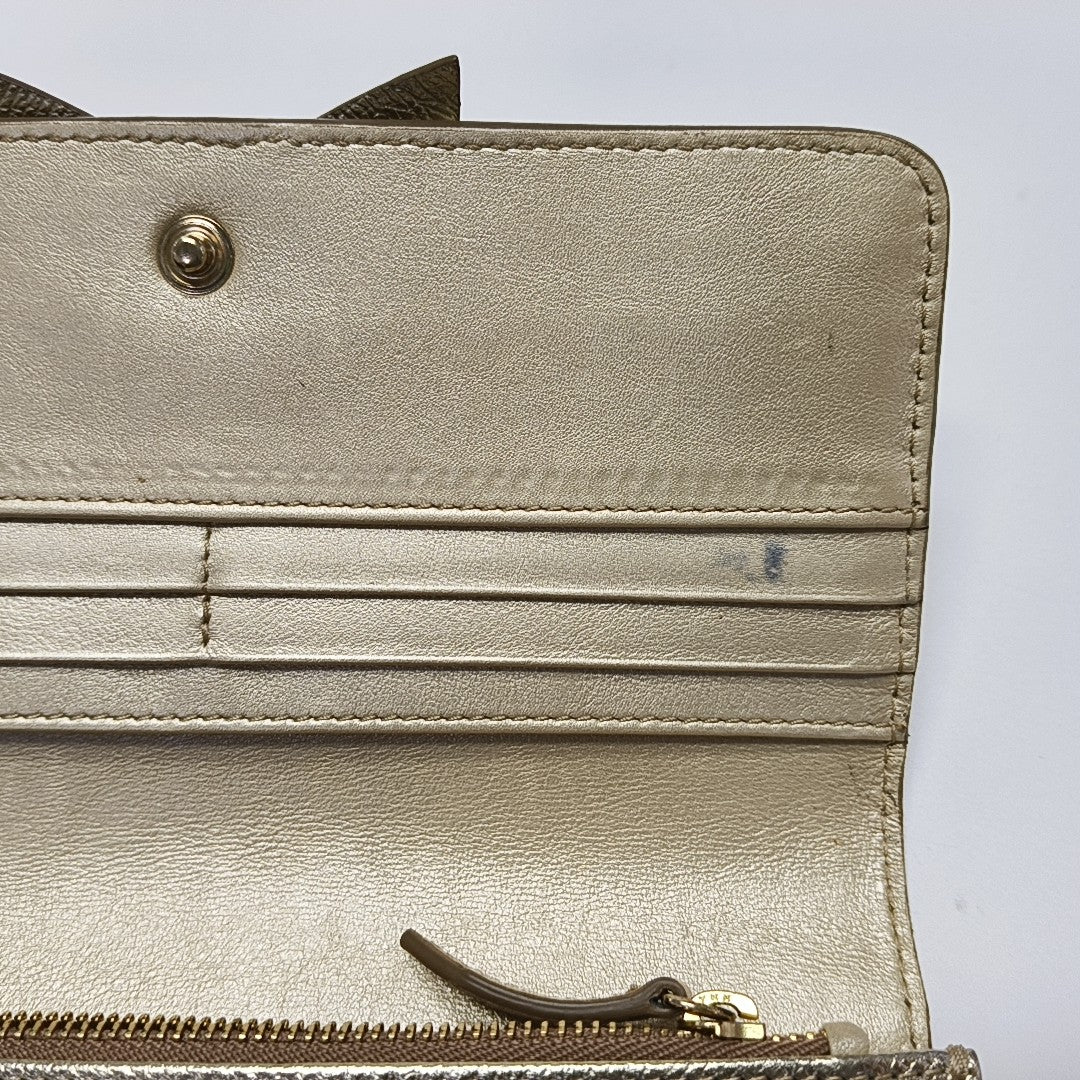 Calfskin Wallet Beige