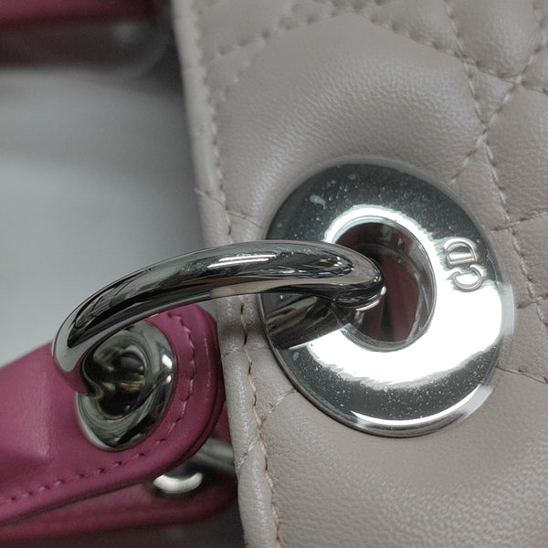 Lady Dior Medium Cannage Lambskin Pink