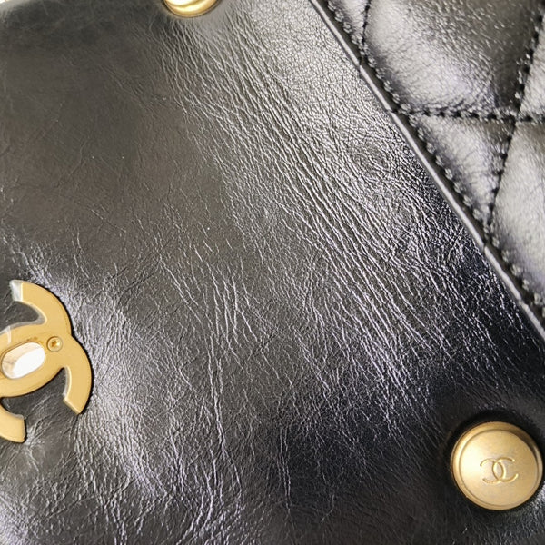 Quilted Calfskin Black