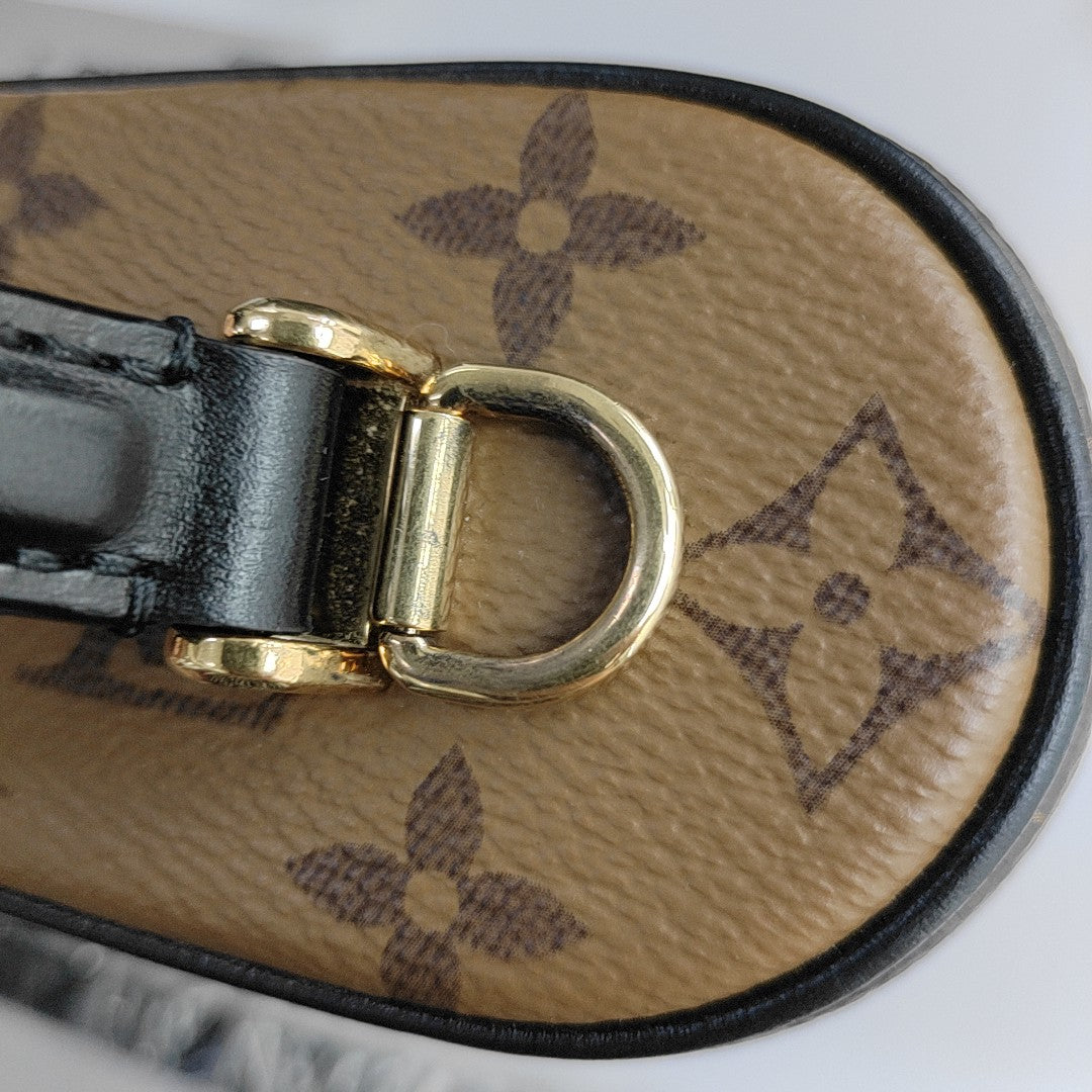 Vanity Chain Pouch Monogram Coated Canvas Brown