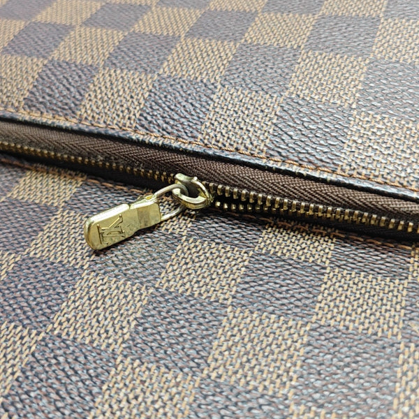 OLAV MM Damier Ebene Coated Canvas Brown