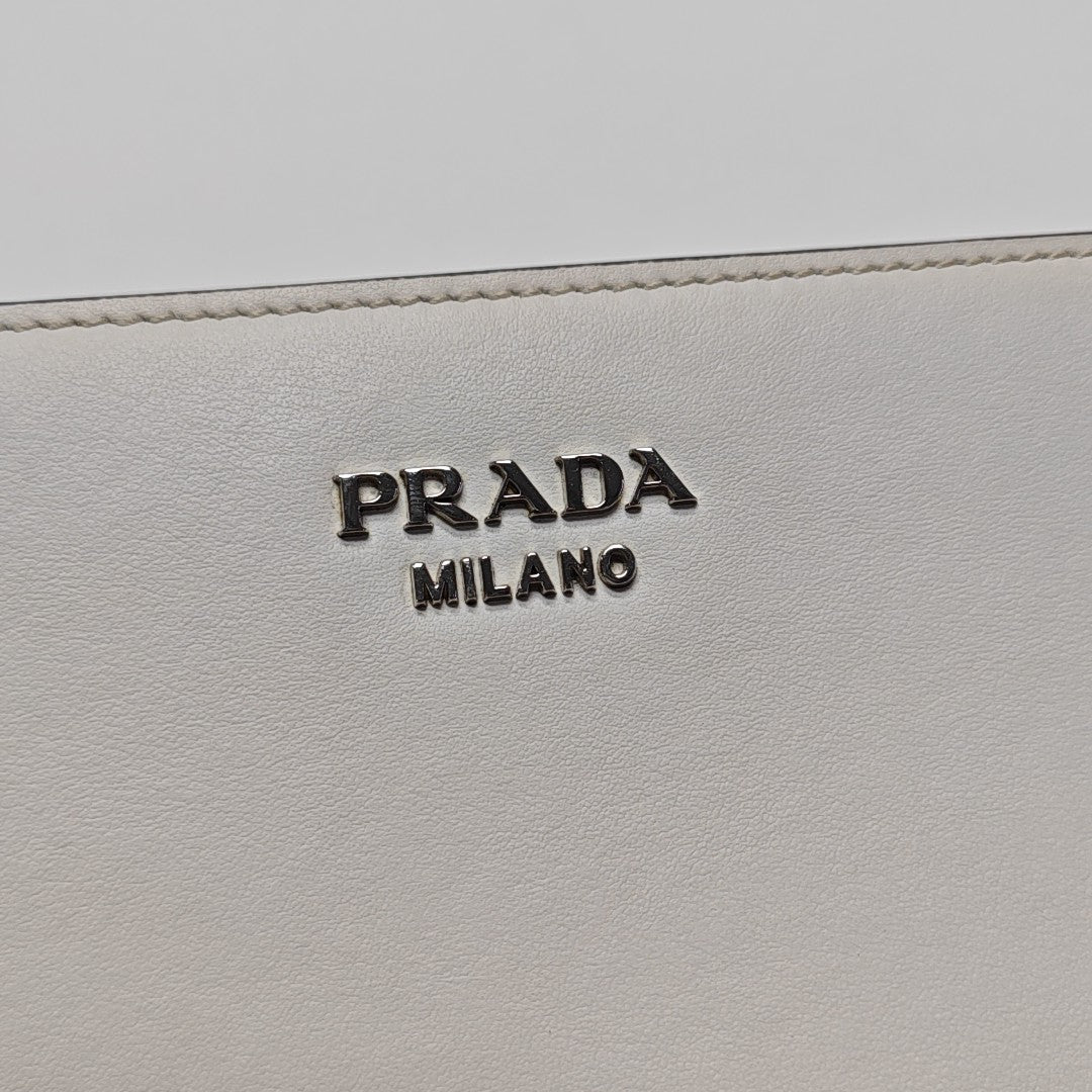 Calfskin Crossbody Bag White