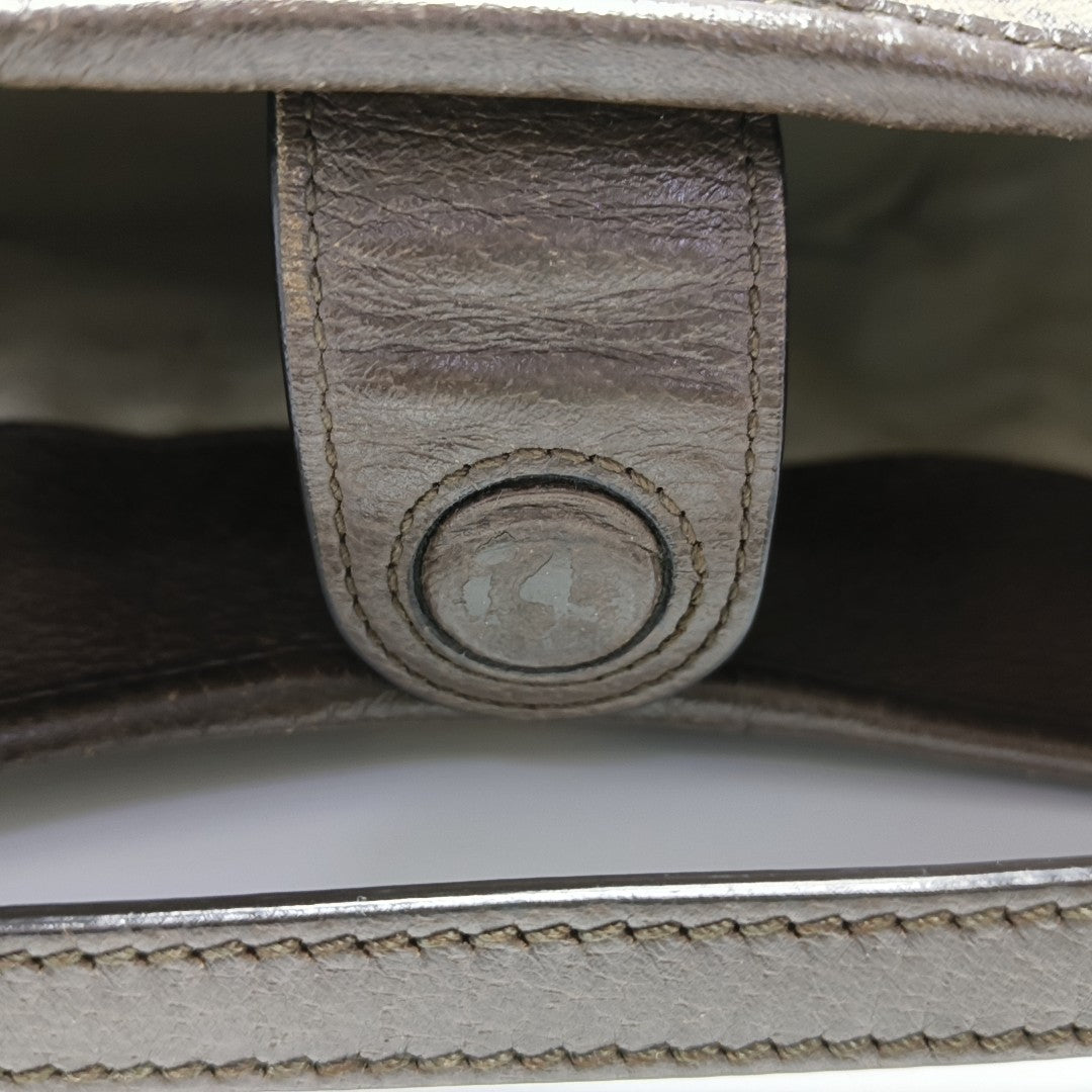 Ophidia Large Monogram Coated Canvas Beige