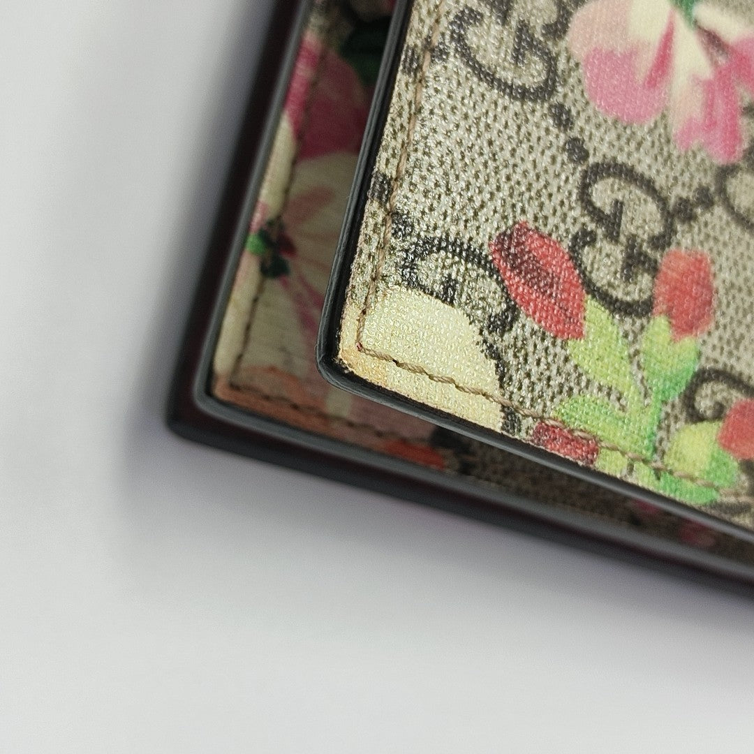 GG Blooms Monogram Coated Canvas Beige