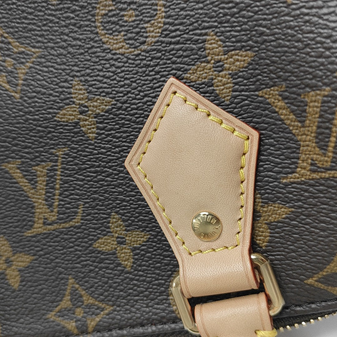 SPEEDY 20 Monogram Coated Canvas Brown