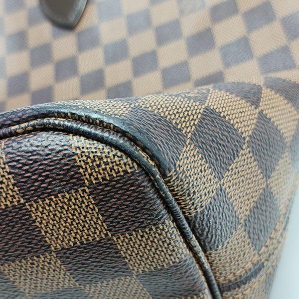 NEVERFULL MM Damier Ebene Coated Canvas Brown