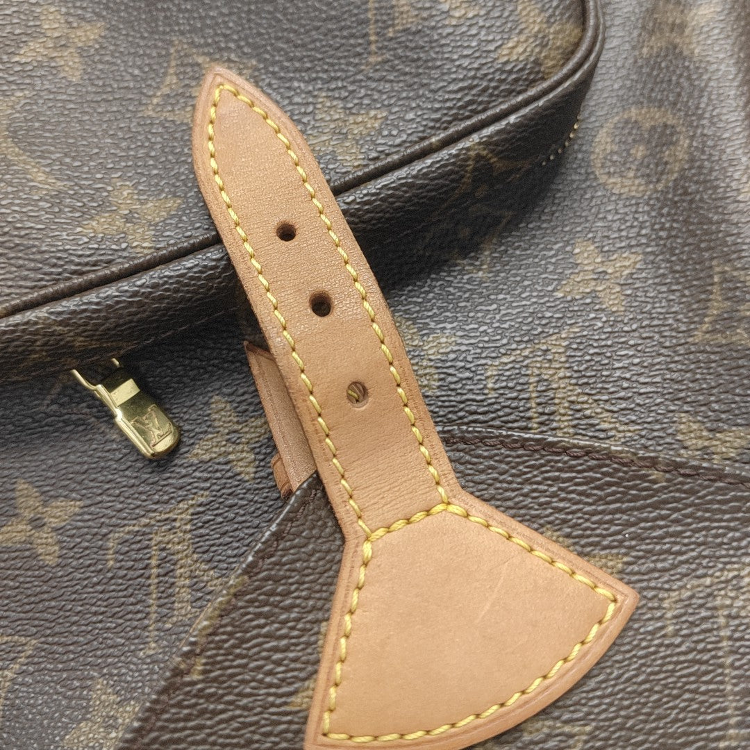 MONTSOURIS MM Monogram Coated Canvas Brown