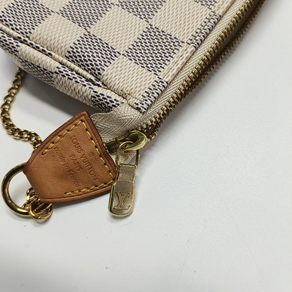 ACCESSOIRES Mini Damier Azur Coated Canvas White