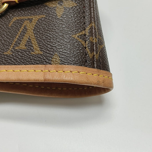 NEVERFULL MM Monogram Coated Canvas Brown