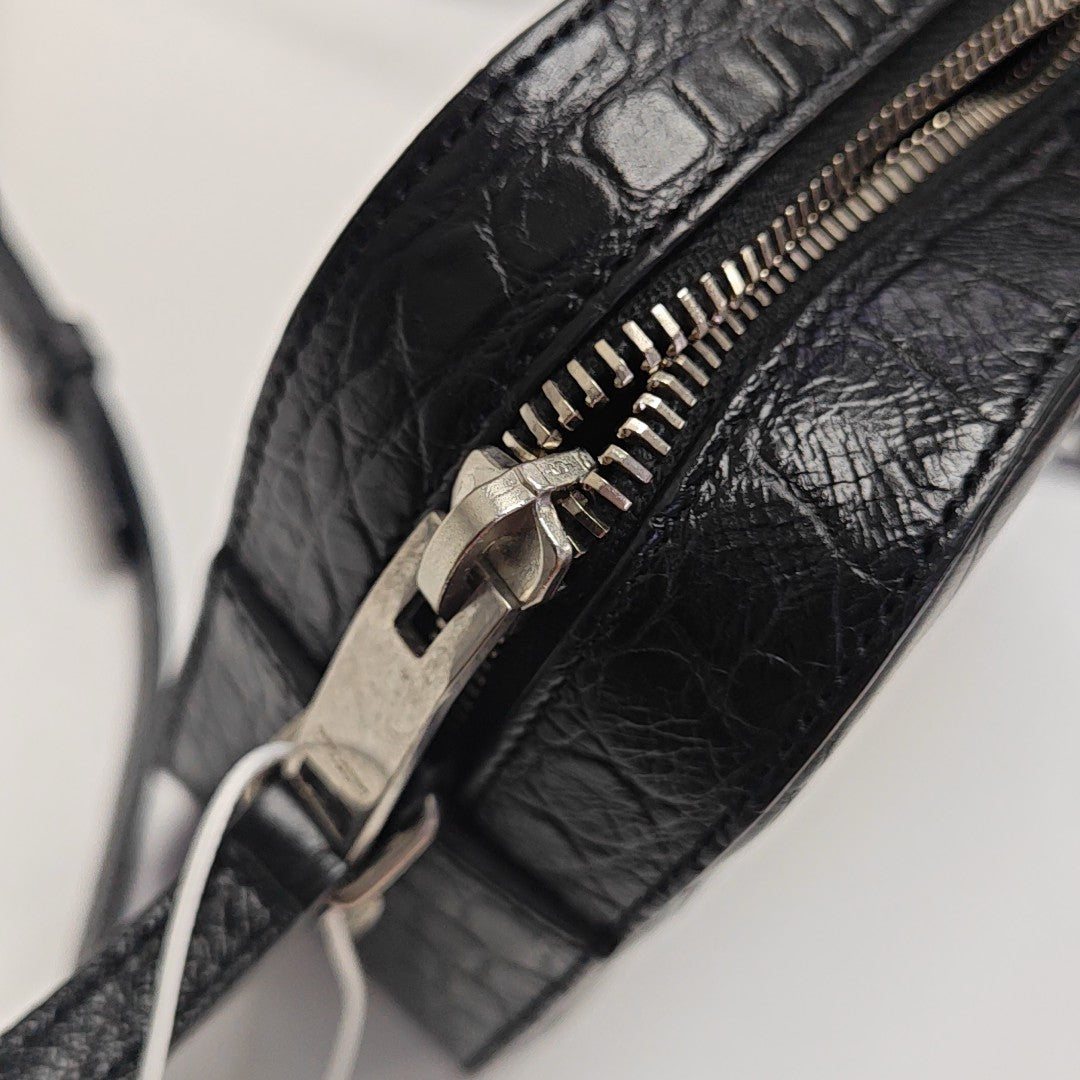 Calfskin Shoulder Bag Black