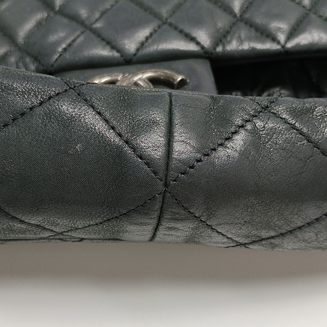 Quilted Calfskin Shoulder Bag Green