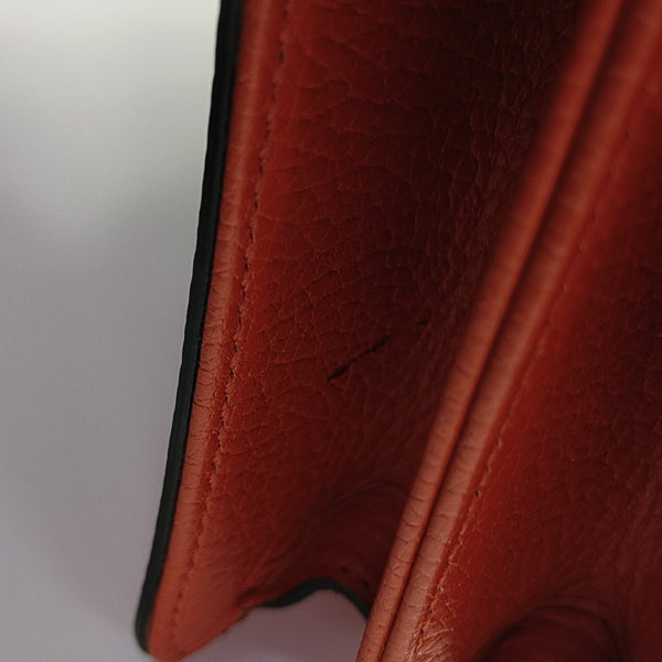 Interlocking G Small Calfskin Orange