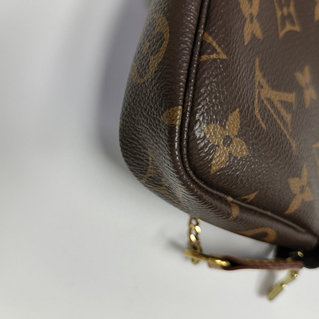 ACCESSOIRES Mini Monogram Coated Canvas Brown