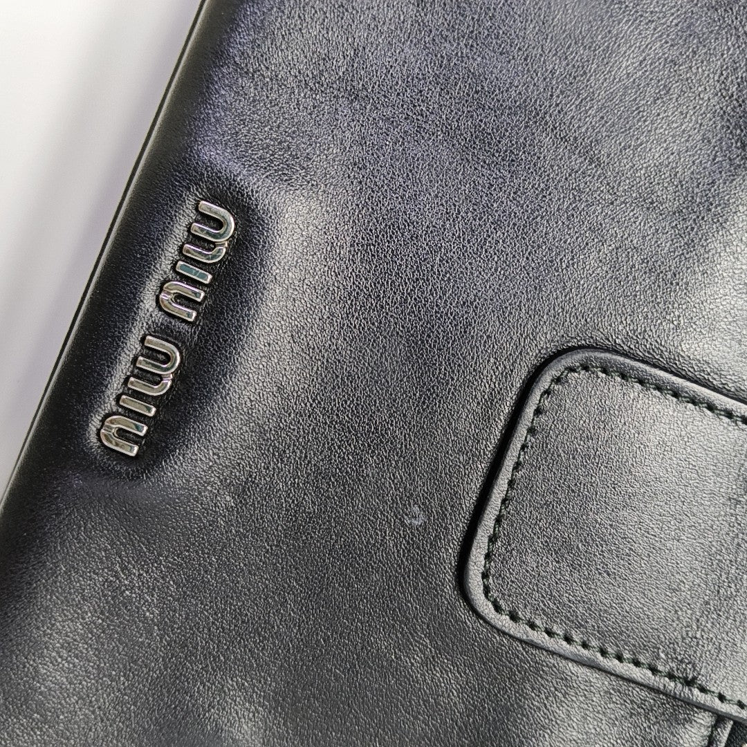 Calfskin Shoulder Bag Black