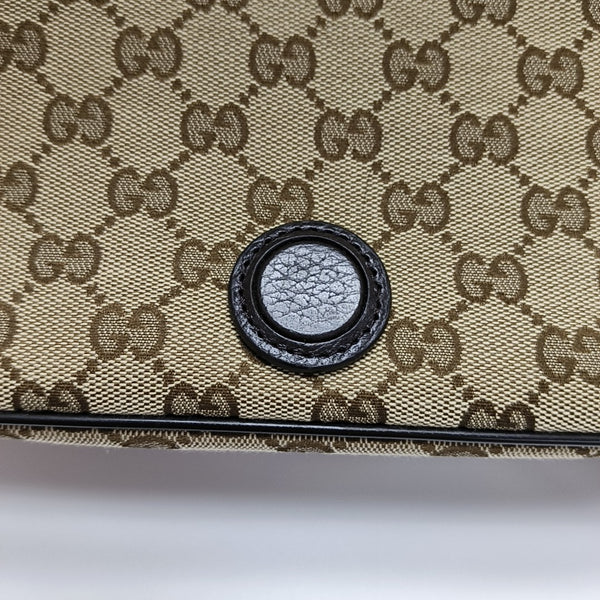 Monogram Canvas Shoulder Bag Brown