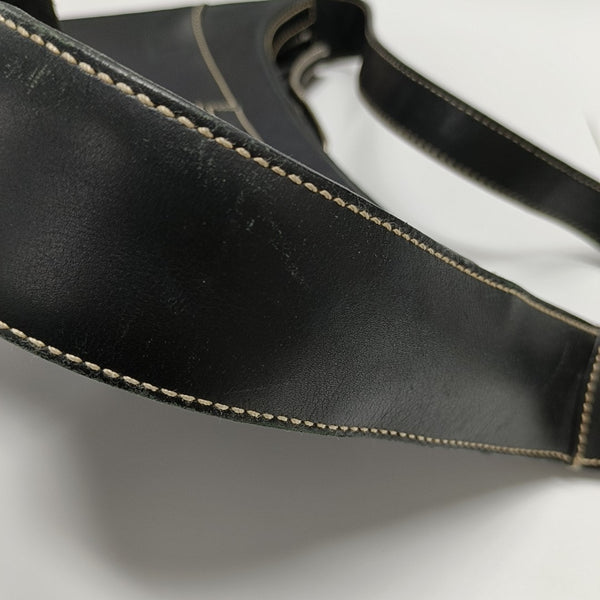 Quilted Calfskin Top Handle Bag Black