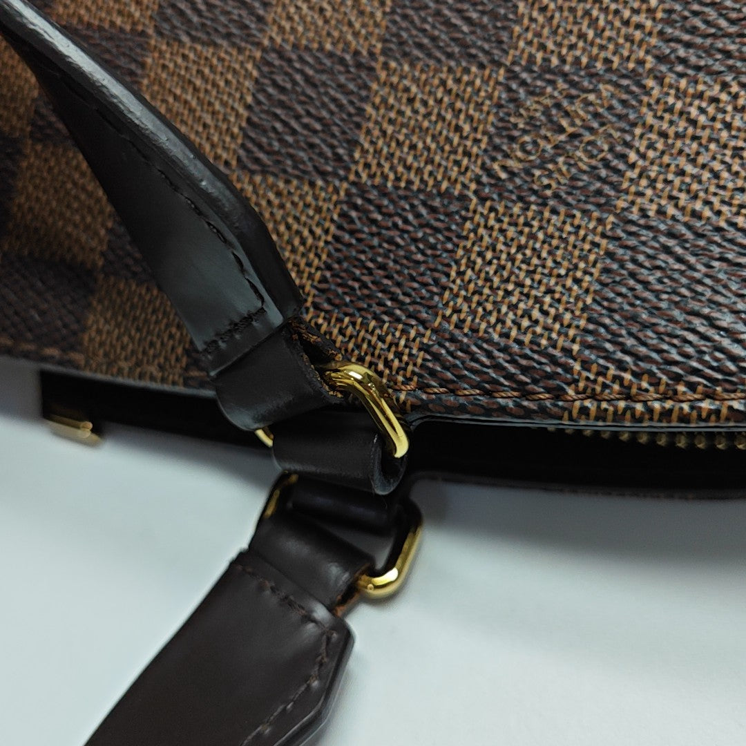 KENSINGTON BOWLING Damier Ebene Coated Canvas Brown