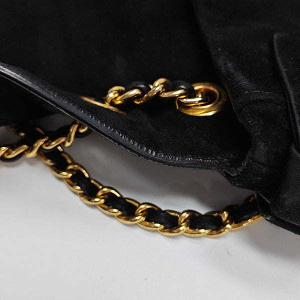 Suede Shoulder Bag Black
