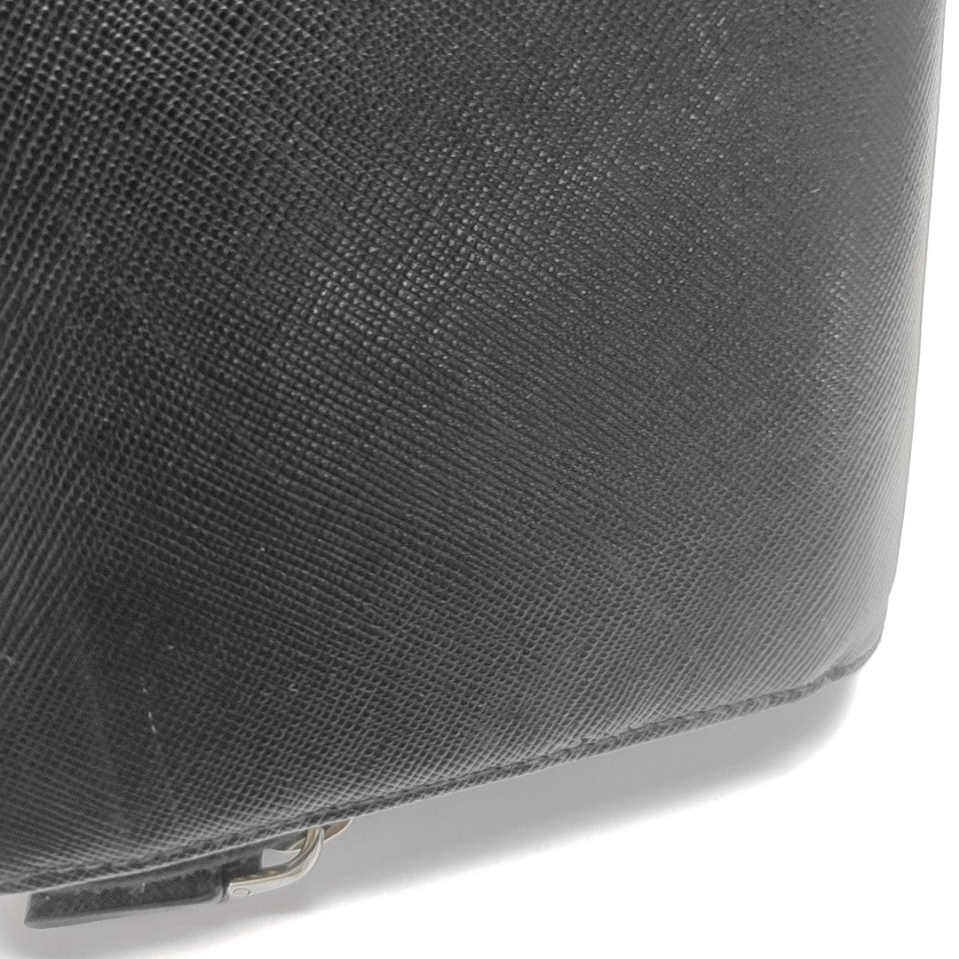 Saffiano Calfskin Clutch Black