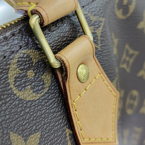 SPEEDY 30 Monogram Coated Canvas Brown