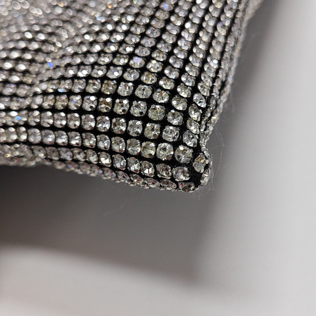 Lab-Grown Diamond Top Handle Bag Black