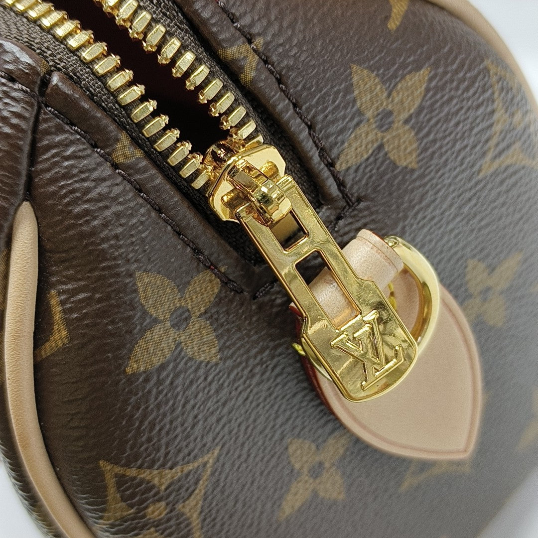 SPEEDY 20 Monogram Coated Canvas Brown