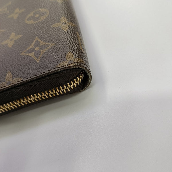 ZIPPY Monogram Coated Canvas Brown Wallet