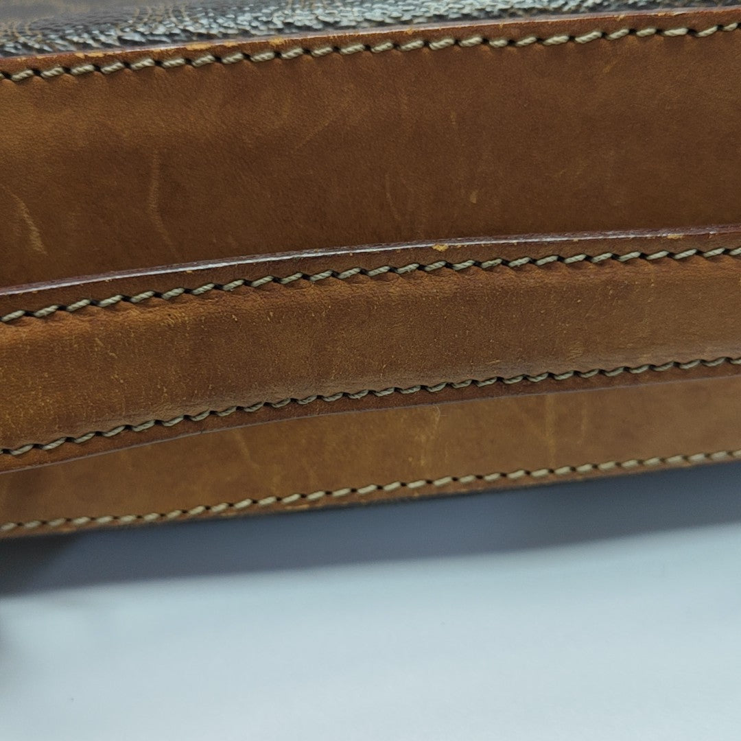 BOLSOS COSMÉTICOS MACADAM TOP HANDLE Lona revestida Marrón