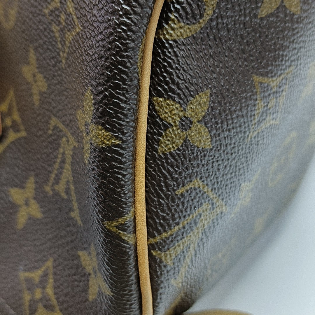 SPEEDY 30 Lona revestida Monogram marrón