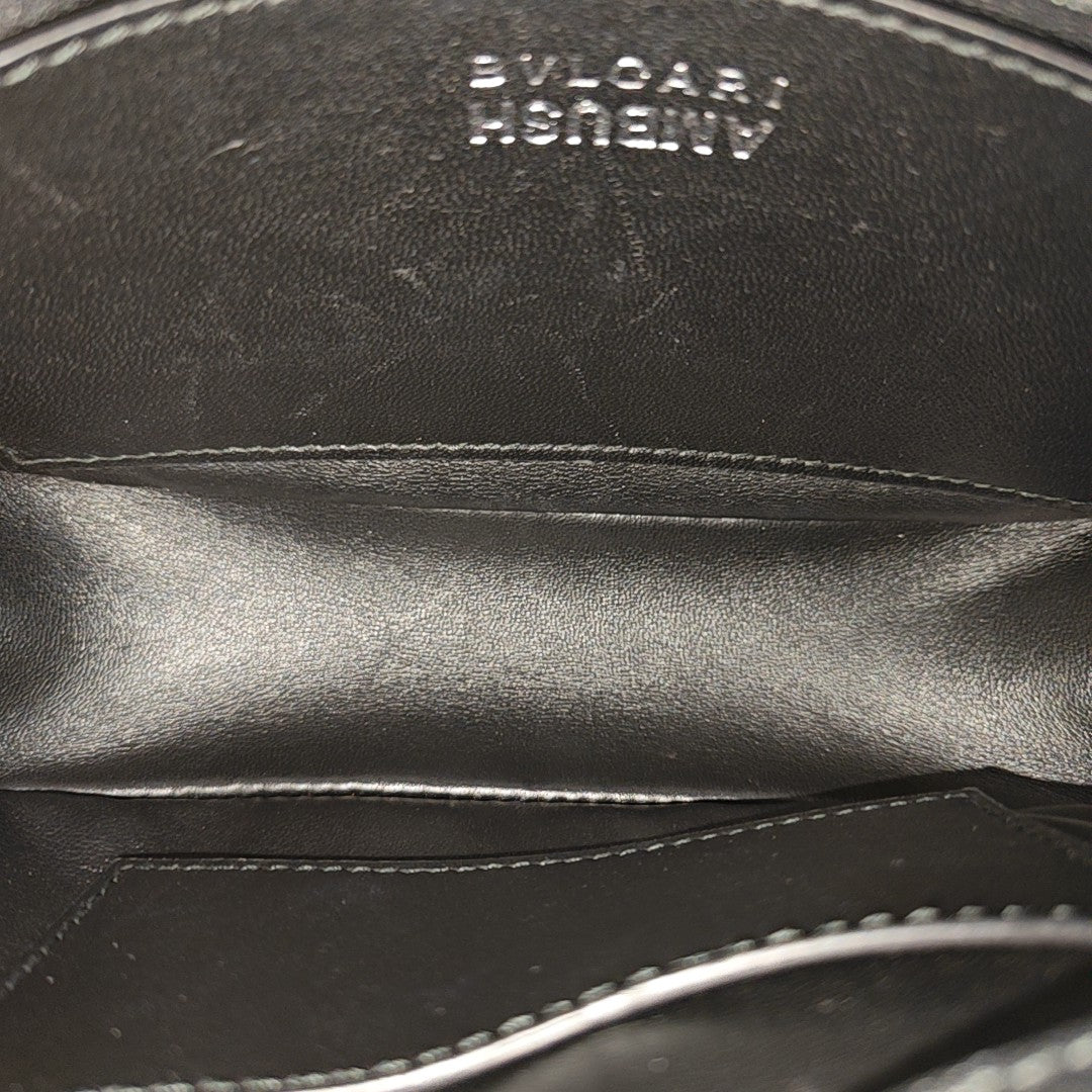 BVLGARI Small Quilted Lambskin Black