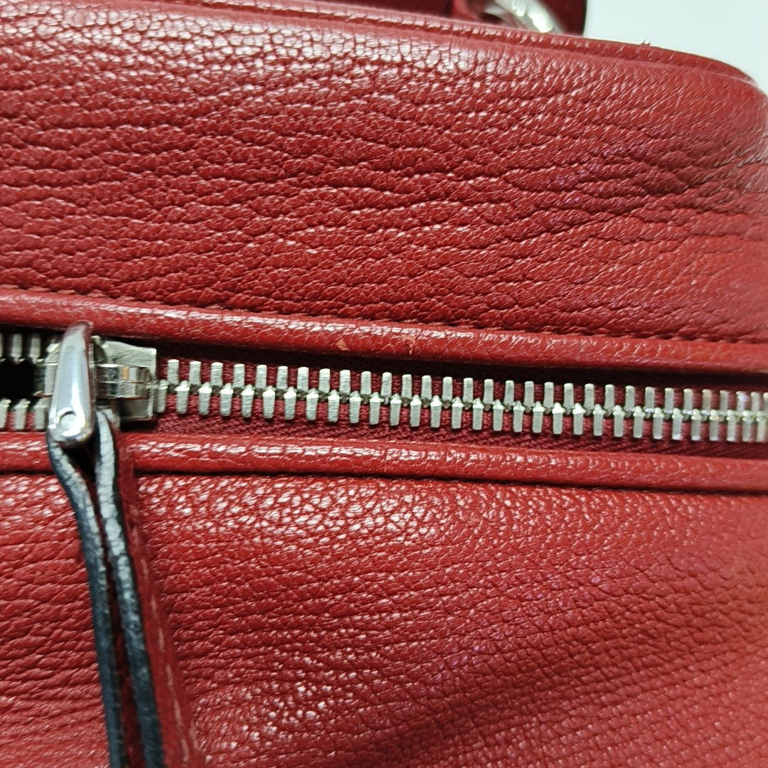 Calfskin Shoulder Bag Red