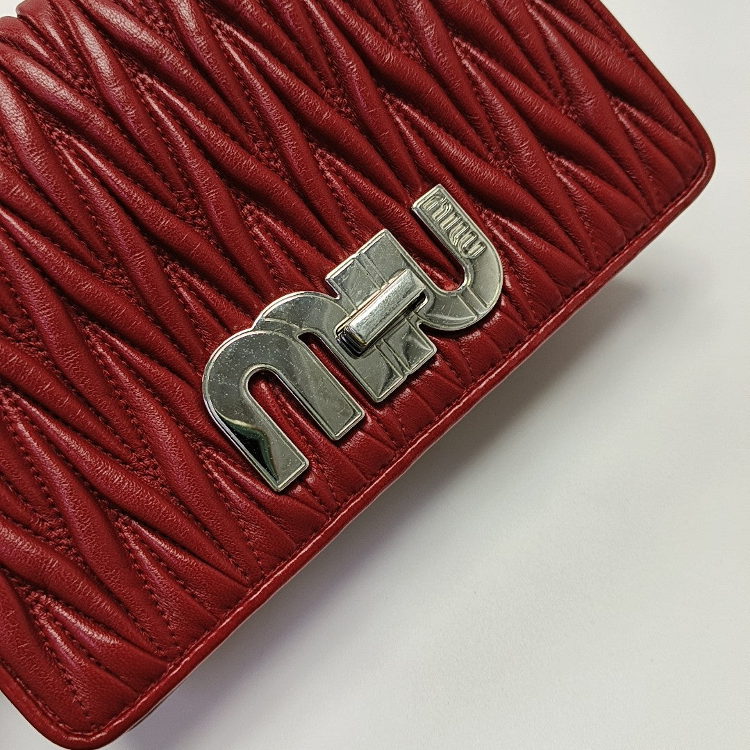 My Miu Lambskin Red