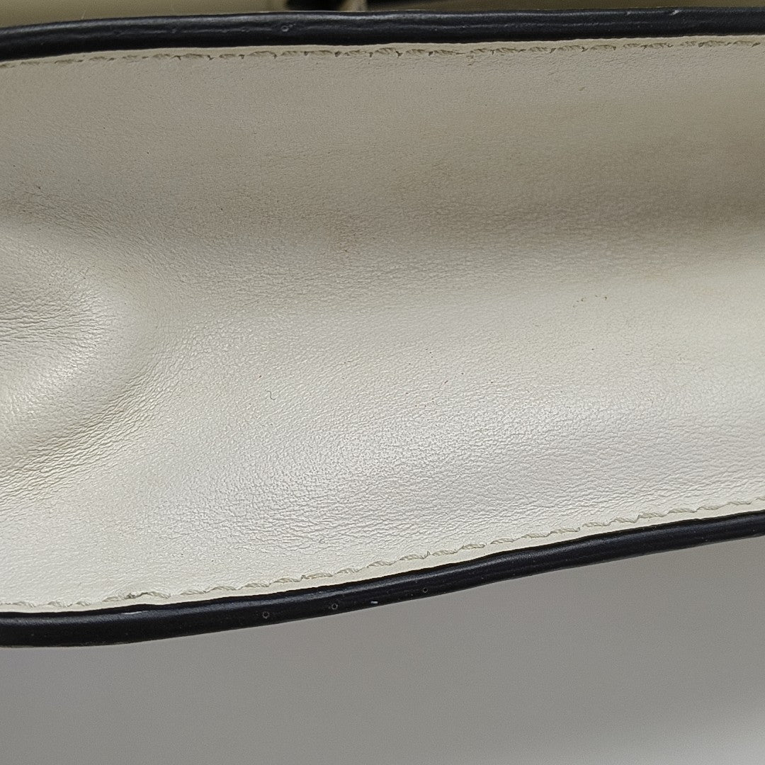 Sidonie Saffiano Calfskin White