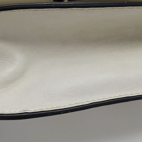 Sidonie Saffiano Calfskin White