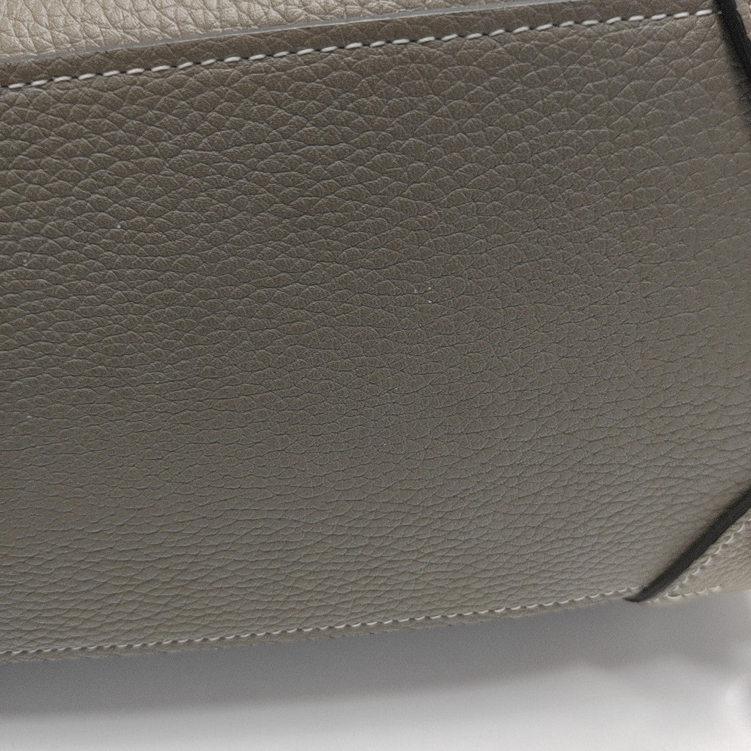 Authenticated pre-owned  LUGGAGE Micro Calfskin Gray - Tote Bag at Looply