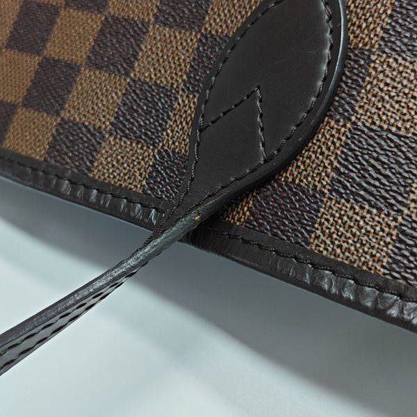 NEVERFULL MM Damier Ebene Coated Canvas Brown
