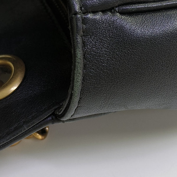 GG Marmont Medium Quilted Calfskin Black