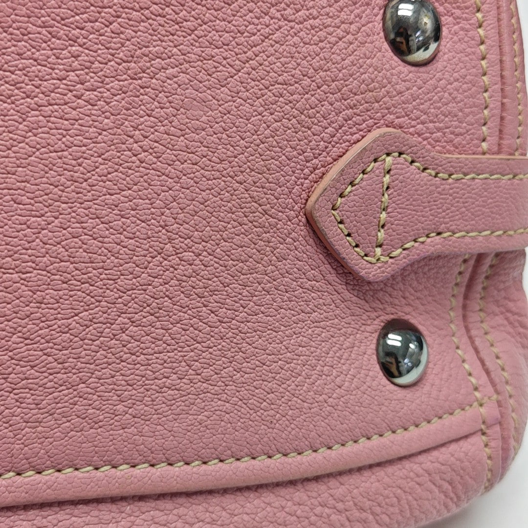 Calfskin Shoulder Bag Pink